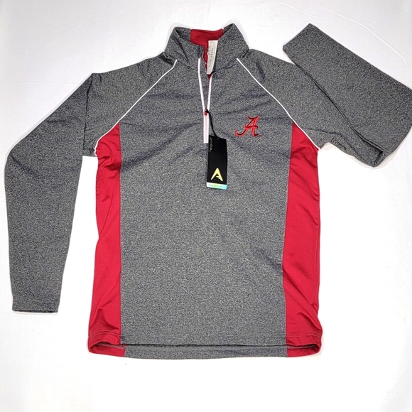 Antigua University of Alabama  Mens Long Sleeve Qtr Zip Pullover Size Small #393 - Picture 1 of 7